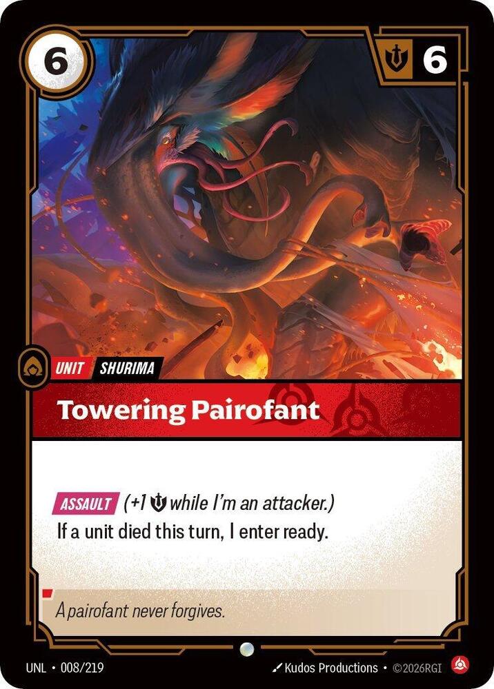 Towering Pairofant 008/219 (Unleashed) 