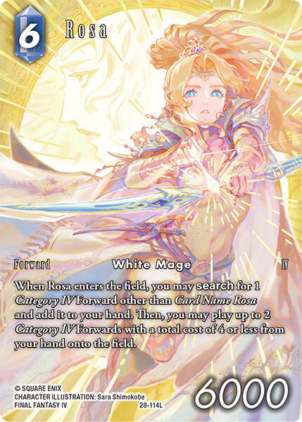 Rosa Full Art 28-114L (Dreamlike Oceans)  - Foil