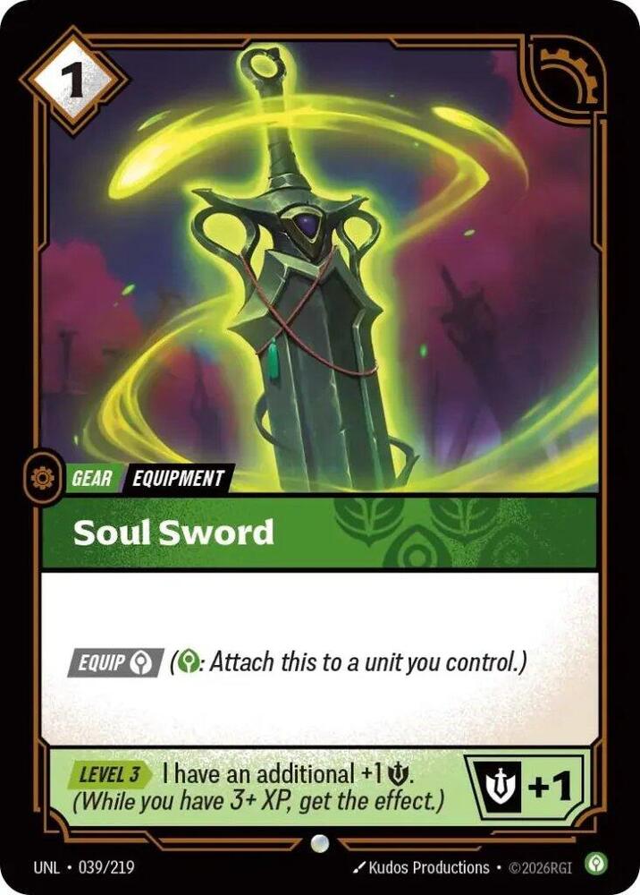 Soul Sword 039/219 (Unleashed)  - Foil