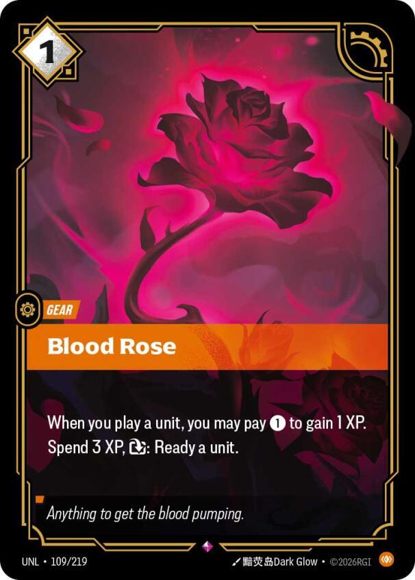Blood Rose 109/219 (Unleashed)  - Foil