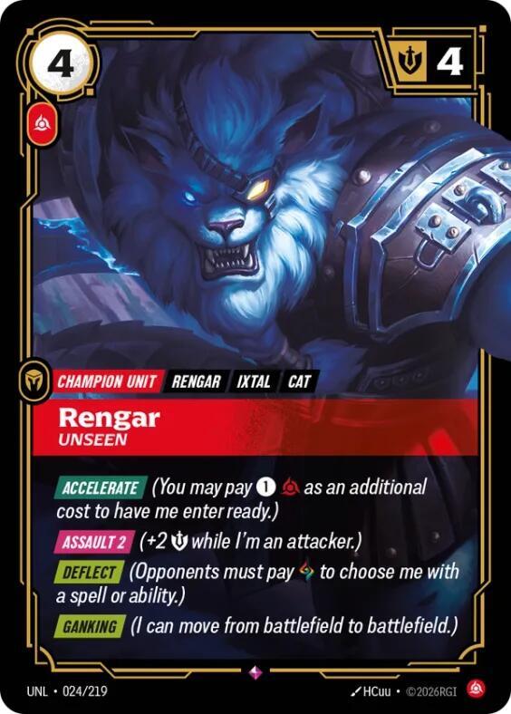 Rengar - Unseen 024/219 (Unleashed)  - Foil