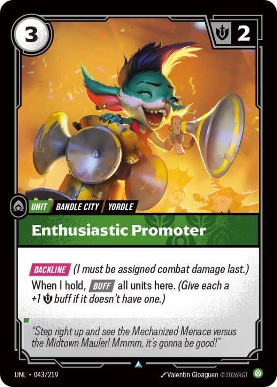Enthusiastic Promoter 043/219 (Unleashed) 
