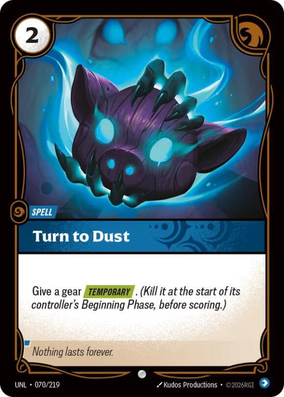 Turn to Dust 070/219 (Unleashed)  - Foil