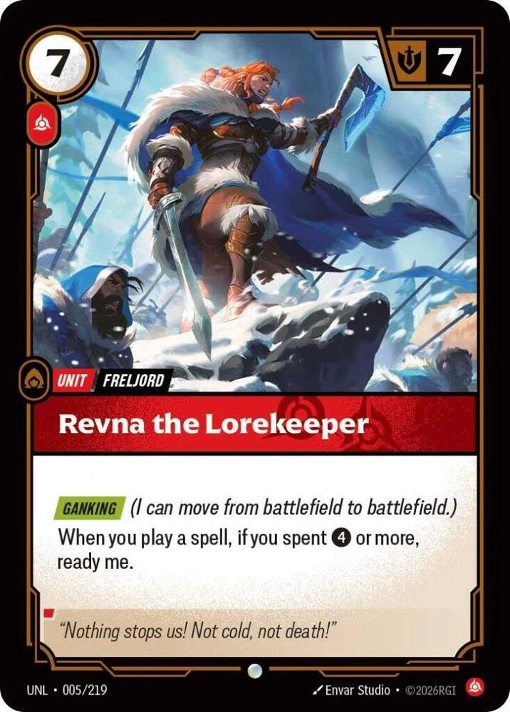 Revna the Lorekeeper 005/219 (Unleashed) 