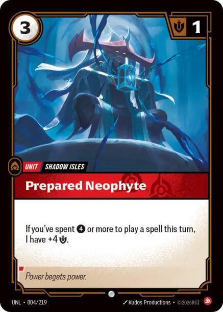 Prepared Neophyte 004/219 (Unleashed)  - Foil