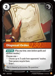 Disposal Order 103/219 (Unleashed)  - Foil