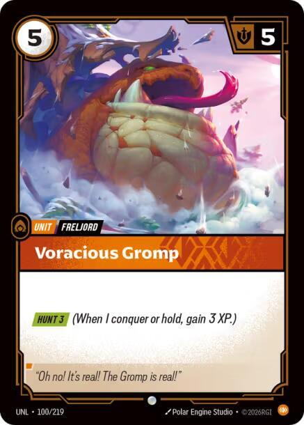 Voracious Gromp 100/219 (Unleashed)  - Foil
