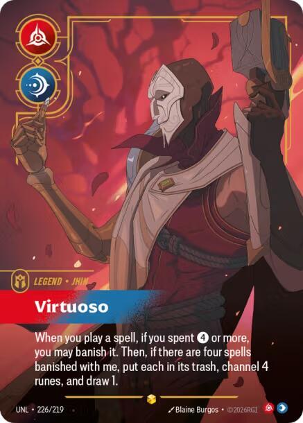 Jhin - Virtuoso 226/219 (Unleashed)  - Foil