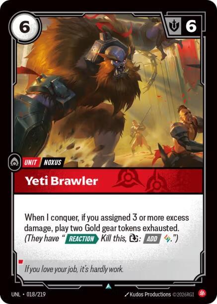 Yeti Brawler 018/219 (Unleashed) 