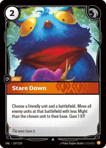 Stare Down 107/219 (Unleashed) 