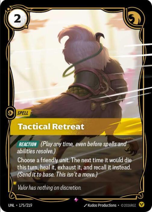 Tactical Retreat 175/219 (Unleashed)  - Foil
