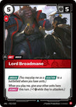 Lord Broadmane 012/219 (Unleashed) 