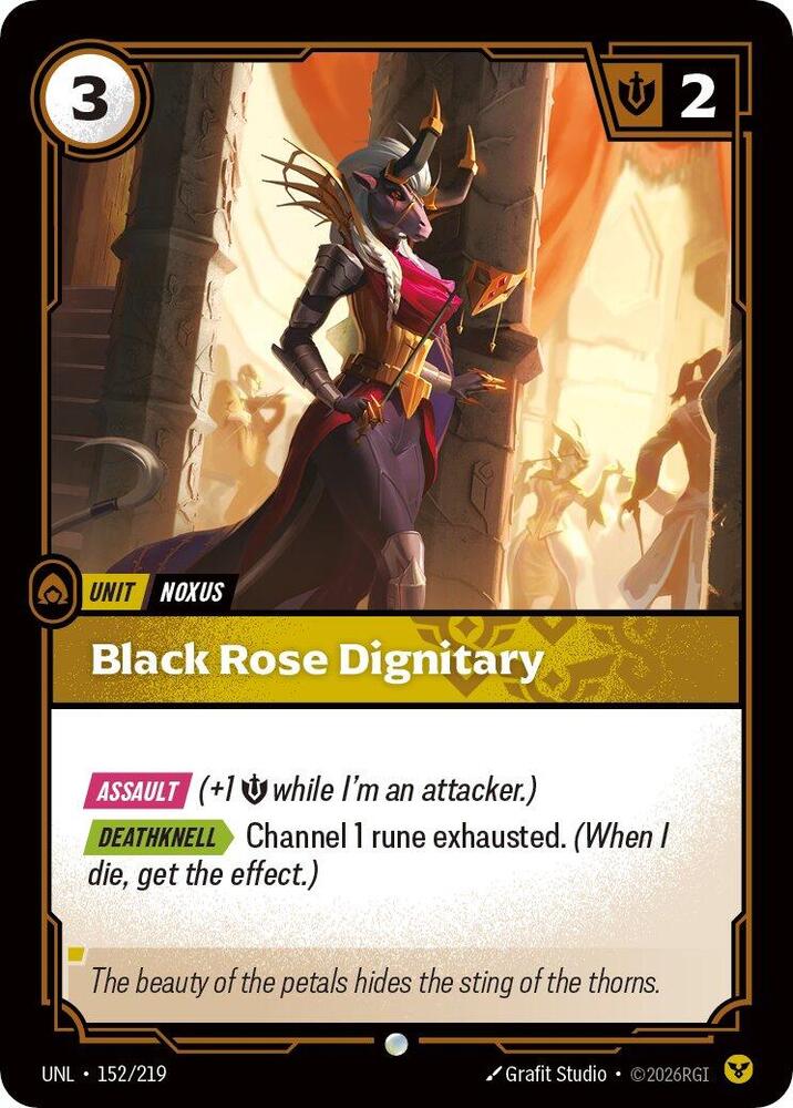 Black Rose Dignitary 152/219 (Unleashed) 