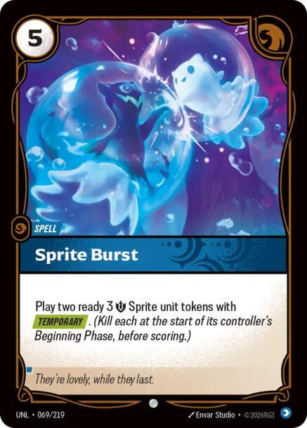 Sprite Burst 069/219 (Unleashed)  - Foil
