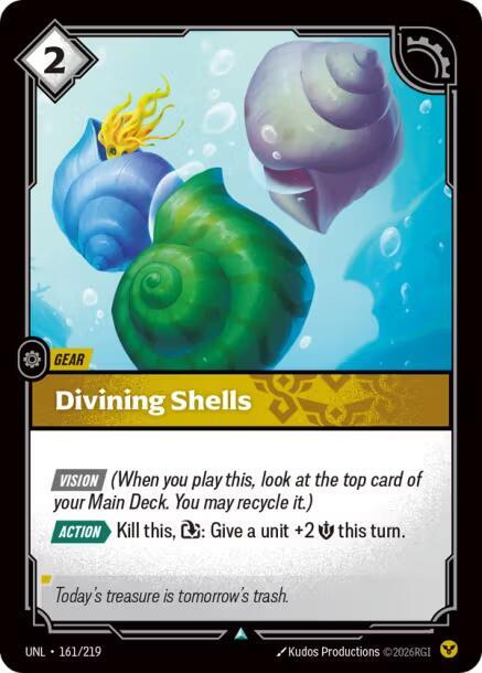 Divining Shells 161/219 (Unleashed)  - Foil
