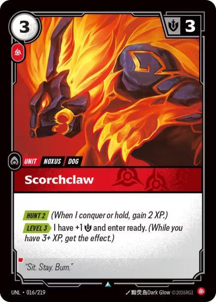 Scorchclaw 016/219 (Unleashed)  - Foil