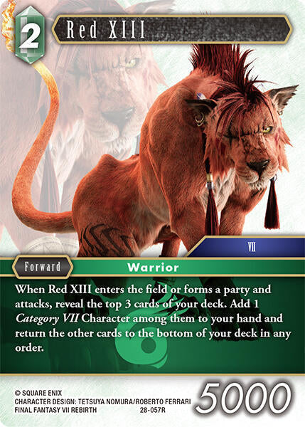 Red XIII 28-057R (Dreamlike Oceans)  - Foil