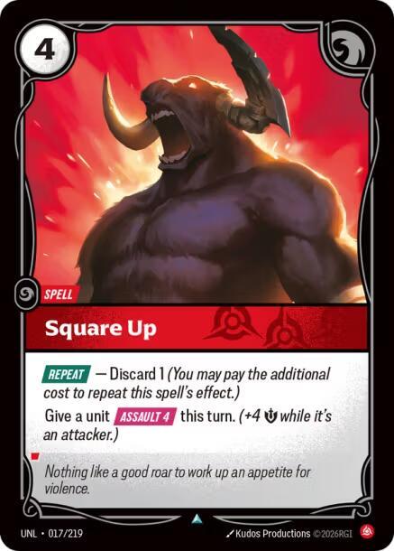 Square Up 017/219 (Unleashed)  - Foil