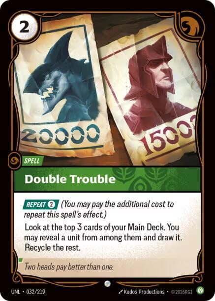 Double Trouble 032/219 (Unleashed)  - Foil