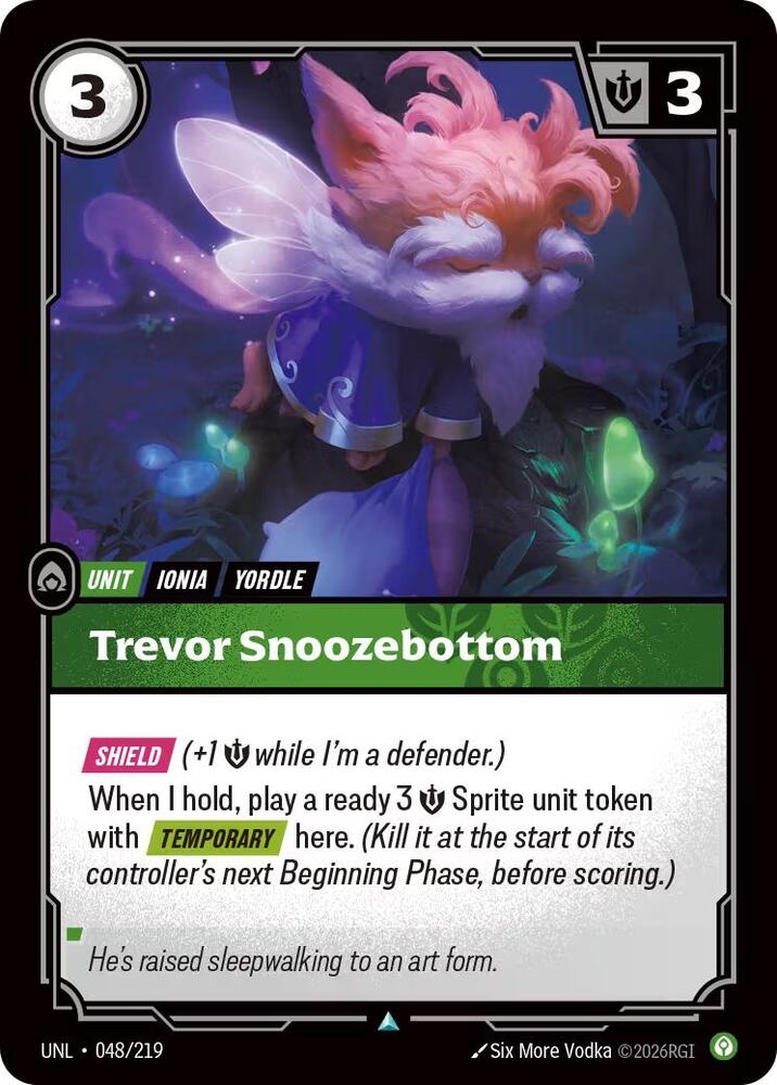 Trevor Snoozebottom 048/219 (Unleashed)  - Foil