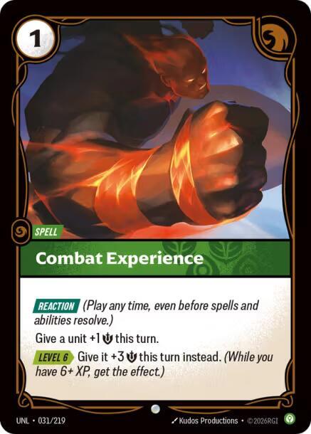 Combat Experience 031/219 (Unleashed) 