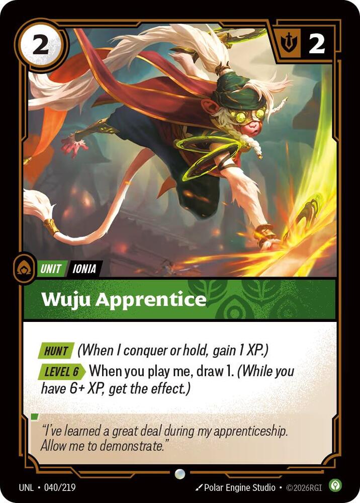 Wuju Apprentice 040/219 (Unleashed) 