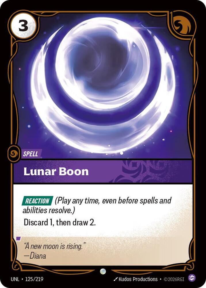 Lunar Boon 125/219 (Unleashed)  - Foil