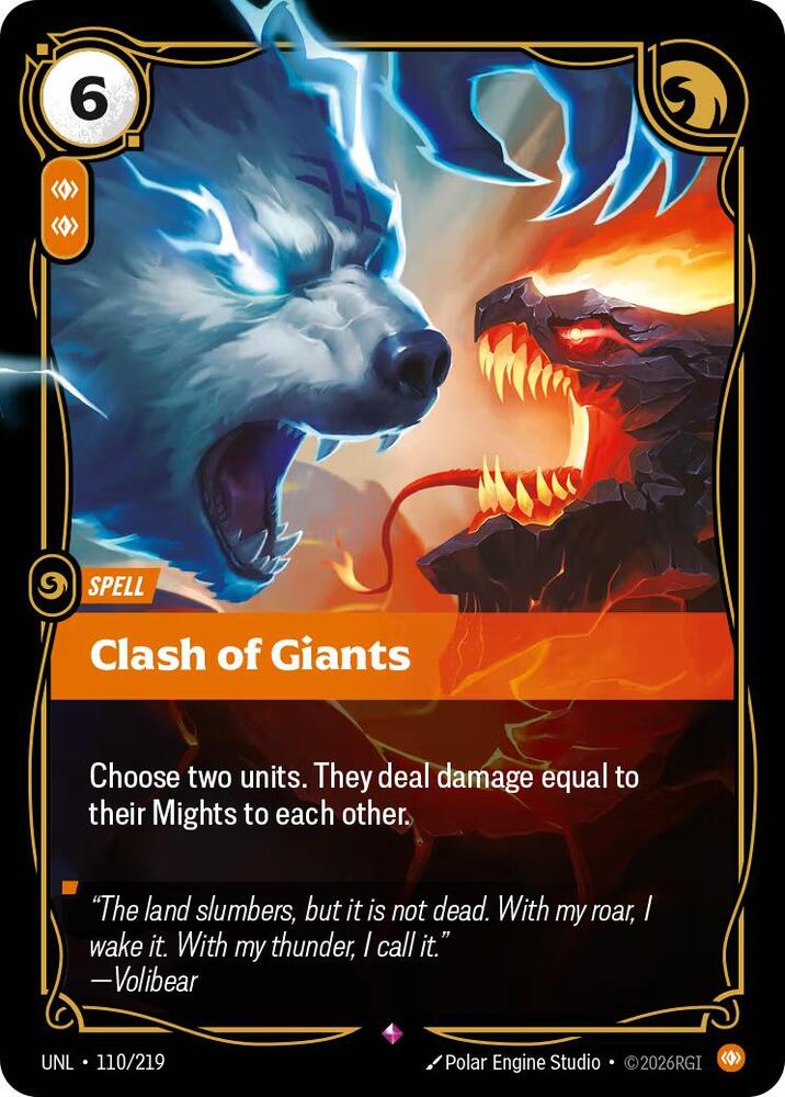 Clash of Giants 110/219 (Unleashed)  - Foil