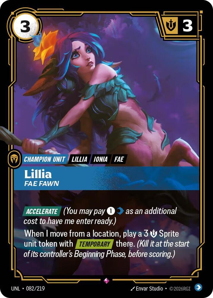 Lillia - Fae Fawn 082/219 (Unleashed)  - Foil