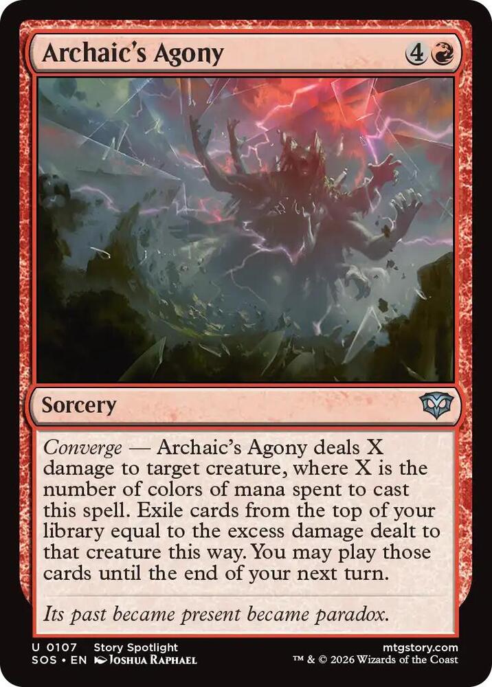 Archaics Agony 107 (Secrets of Strixhaven)  - Foil