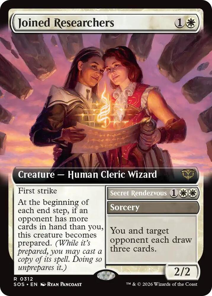 Joined Researchers // Secret Rendezvous 312 (Secrets of Strixhaven)  - Extended Art Foil