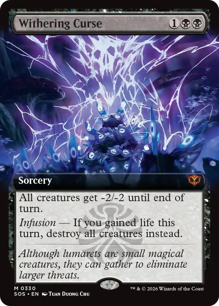 Withering Curse 330 (Secrets of Strixhaven)  - Extended Art