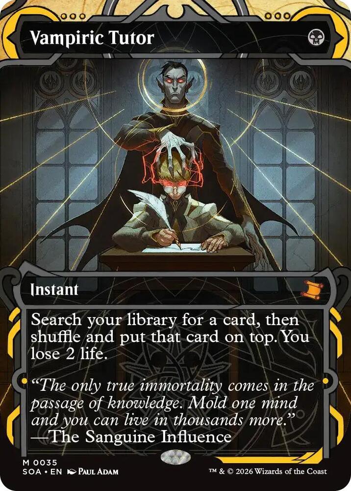Vampiric Tutor 35 (Secrets of Strixhaven: Mystical Archive)  - Foil