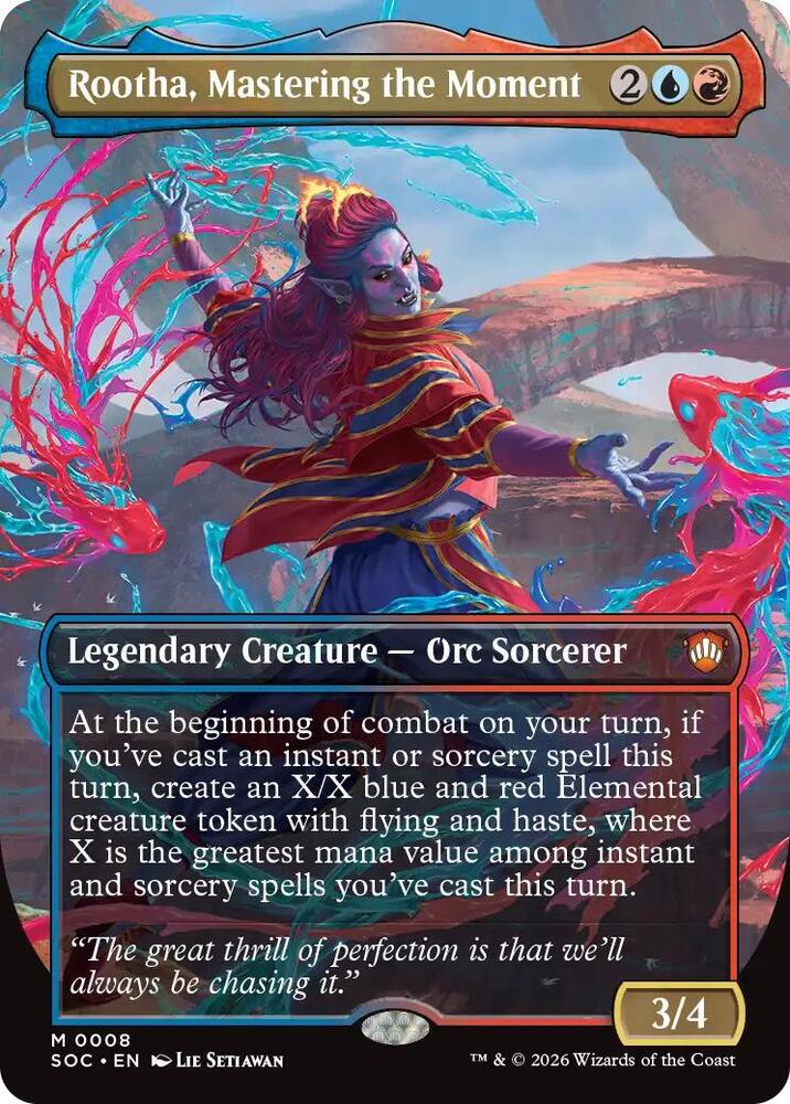 Rootha, Mastering the Moment 8 (Commander: Secrets of Strixhaven)  - Borderless