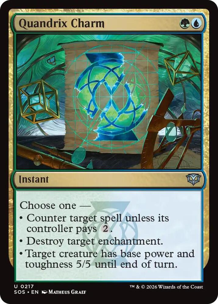Quandrix Charm 217 (Secrets of Strixhaven)  - Foil