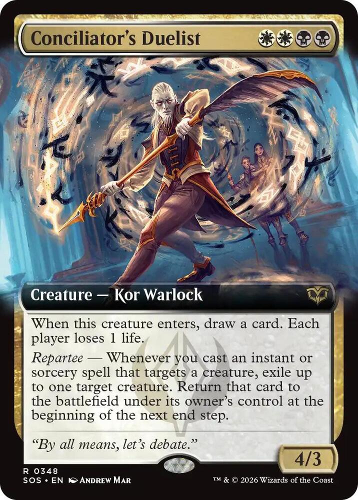 Conciliator's Duelist 348 (Secrets of Strixhaven)  - Extended Art