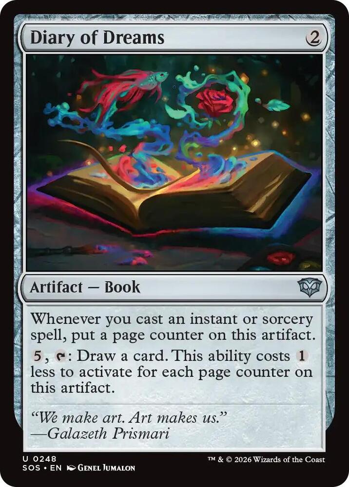 Diary of Dreams 248 (Secrets of Strixhaven)  - Foil