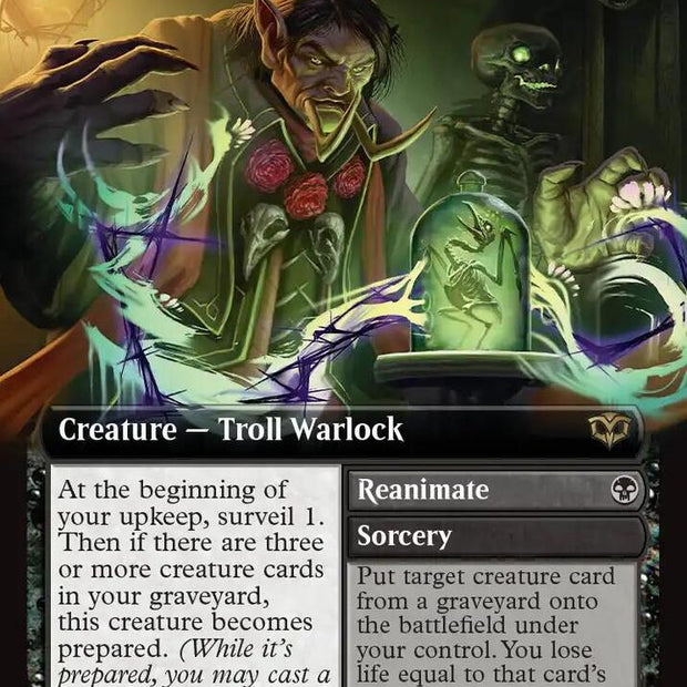 Grave Researcher // Reanimate 325 (Secrets of Strixhaven)  - Extended Art Foil
