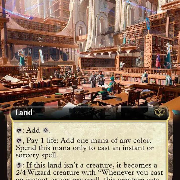 Great Hall of the Biblioplex 361 (Secrets of Strixhaven)  - Extended Art Foil