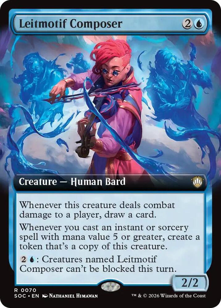 Leitmotif Composer 70 (Commander: Secrets of Strixhaven)  - Extended Art