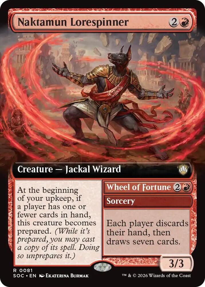 Naktamun Lorespinner // Wheel of Fortune 81 (Commander: Secrets of Strixhaven) 