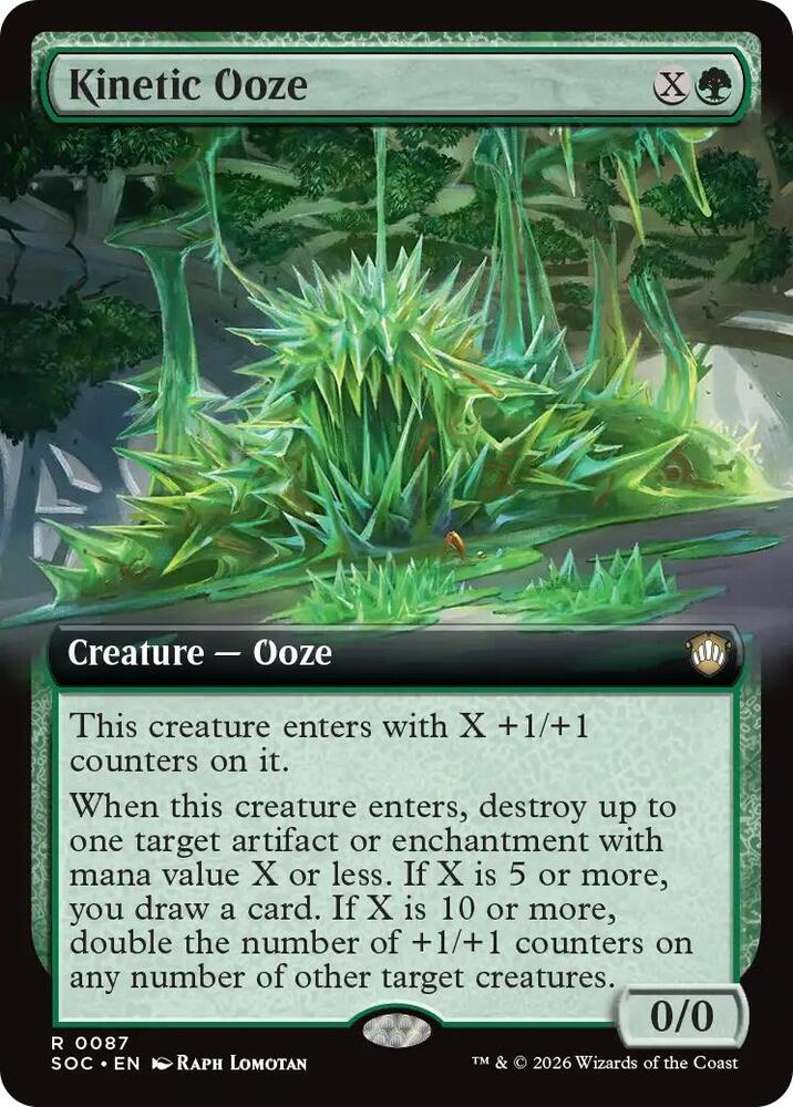 Kinetic Ooze 87 (Commander: Secrets of Strixhaven)  - Extended Art