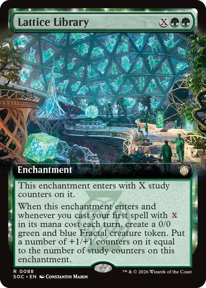 Lattice Library 88 (Commander: Secrets of Strixhaven)  - Extended Art