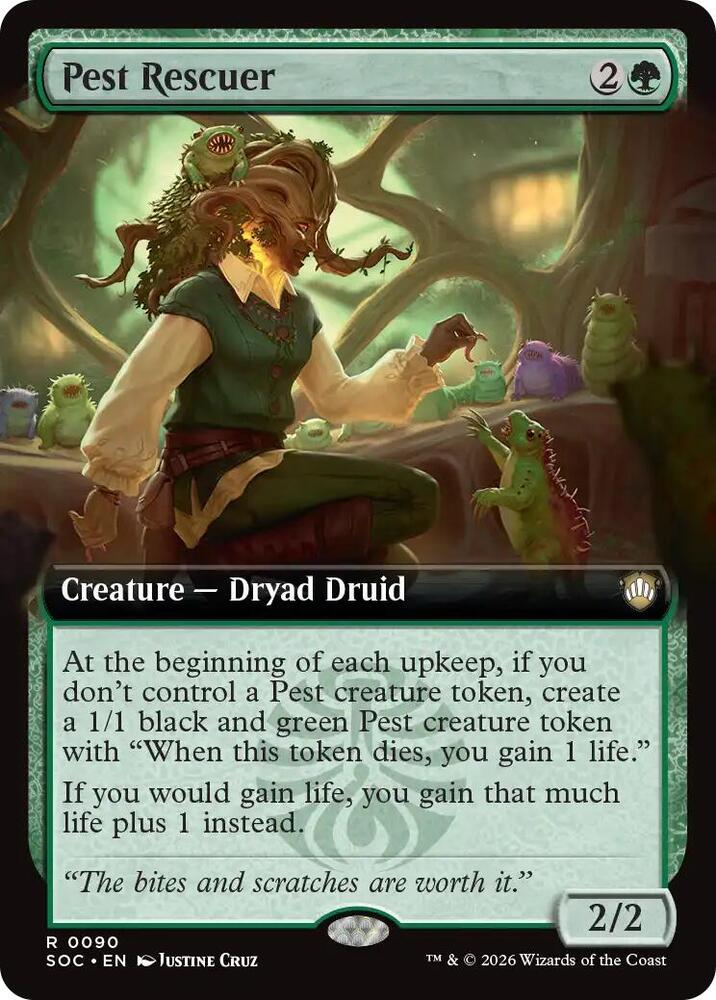 Pest Rescuer 90 (Commander: Secrets of Strixhaven)  - Extended Art
