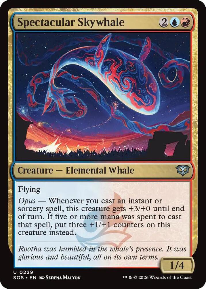 Spectacular Skywhale 229 (Secrets of Strixhaven)  - Foil