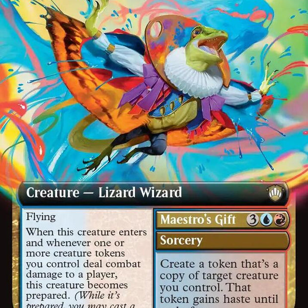 Inspired Skypainter // Maestro's Gift 96 (Commander: Secrets of Strixhaven)  - Extended Art