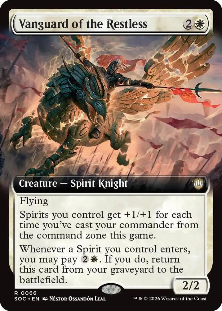 Vanguard of the Restless 66 (Commander: Secrets of Strixhaven)  - Extended Art