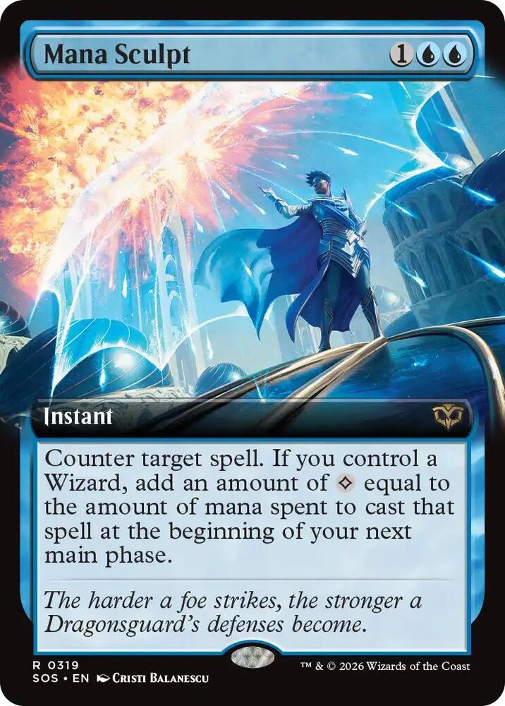 Mana Sculpt 319 (Secrets of Strixhaven)  - Extended Art Foil