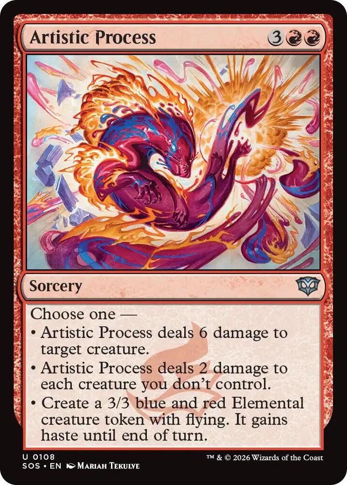 Artistic Process 108 (Secrets of Strixhaven) 