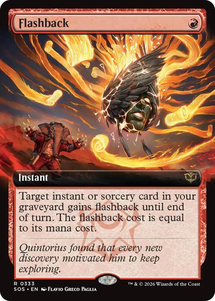 Flashback 333 (Secrets of Strixhaven)  - Extended Art Foil
